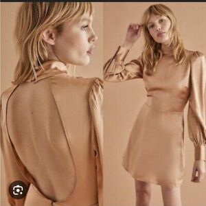 Reformation women’s silk Kim mini dress